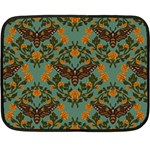 Day Of The Death Moth Fleece Blanket (Mini)