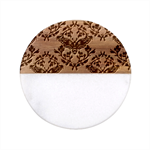 Day Of The Death Moth Classic Marble Wood Coaster (Round) 