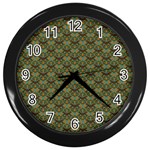 Day Of The Death Moth Scaled Wall Clock (Black)