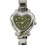 Day Of The Death Moth Scaled Heart Italian Charm Watch