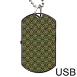 Day Of The Death Moth Scaled Dog Tag USB Flash (One Side)