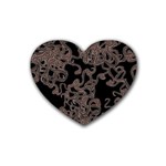 Venomous Elegance  Rubber Coaster (Heart)