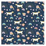 Dogs Square Satin Scarf (36  x 36 )