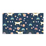 Dogs Satin Wrap 35  x 70 