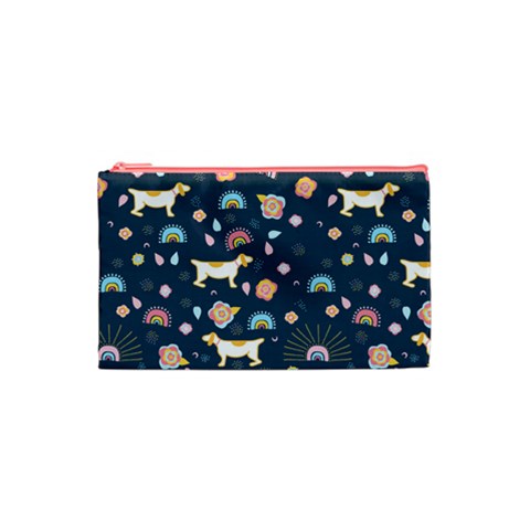 Dogs Cosmetic Bag (Small) from ArtsNow.com Front