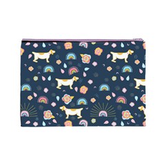 Dogs Cosmetic Bag (Large) from ArtsNow.com Back