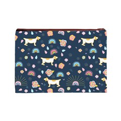 Dogs Cosmetic Bag (Large) from ArtsNow.com Back