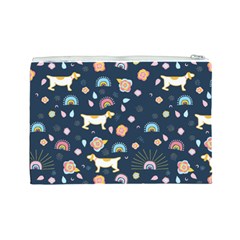 Dogs Cosmetic Bag (Large) from ArtsNow.com Back