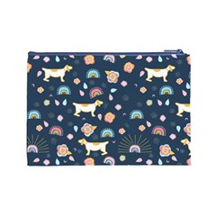 Dogs Cosmetic Bag (Large) from ArtsNow.com Back