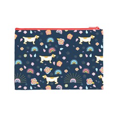 Dogs Cosmetic Bag (Large) from ArtsNow.com Back