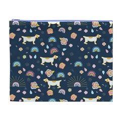 Dogs Cosmetic Bag (XL) from ArtsNow.com Front