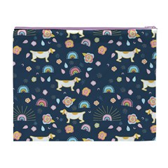 Dogs Cosmetic Bag (XL) from ArtsNow.com Back