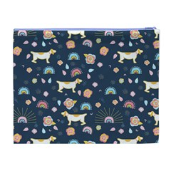 Dogs Cosmetic Bag (XL) from ArtsNow.com Back