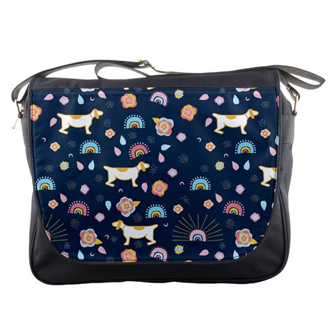 Dogs Messenger Bag from ArtsNow.com Front