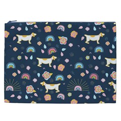 Dogs Cosmetic Bag (XXL) from ArtsNow.com Front