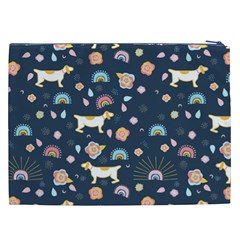 Dogs Cosmetic Bag (XXL) from ArtsNow.com Back