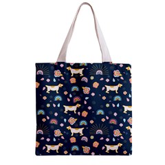 Dogs Zipper Grocery Tote Bag from ArtsNow.com Front