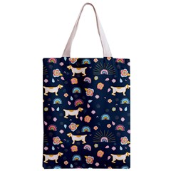 Dogs Zipper Classic Tote Bag from ArtsNow.com Front