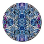 Blue Pour Blend  Round Mousepad