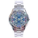 Blue Pour Blend  Stainless Steel Analogue Watch