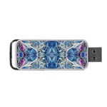 Blue Pour Blend  Portable USB Flash (One Side)