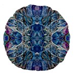 Blue Pour Blend  Large 18  Premium Round Cushions