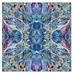 Blue Pour Blend  Square Satin Scarf (36  x 36 )