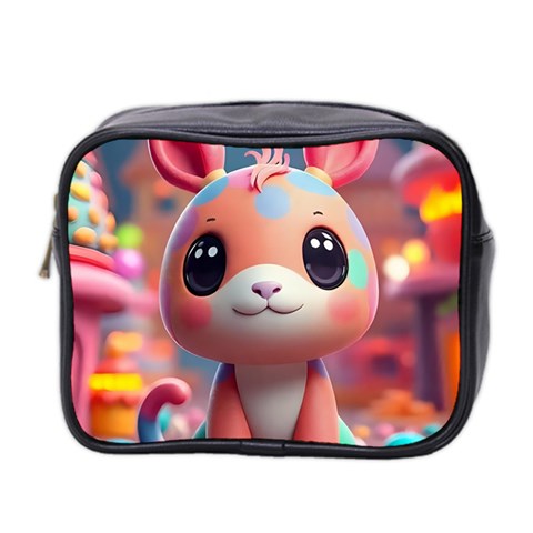 Cute creature Mini Toiletries Bag (Two Sides) from ArtsNow.com Front