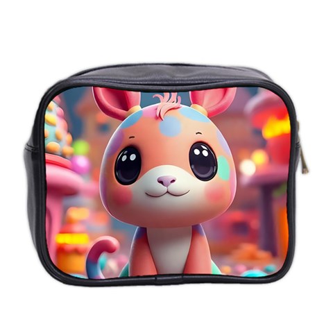 Cute creature Mini Toiletries Bag (Two Sides) from ArtsNow.com Back