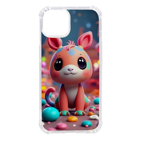 Cute creature iPhone 14 TPU UV Print Case from ArtsNow.com Front