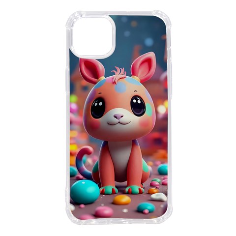 Cute creature iPhone 14 Plus TPU UV Print Case from ArtsNow.com Front