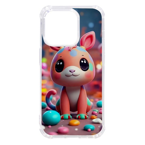 Cute creature iPhone 14 Pro TPU UV Print Case from ArtsNow.com Front