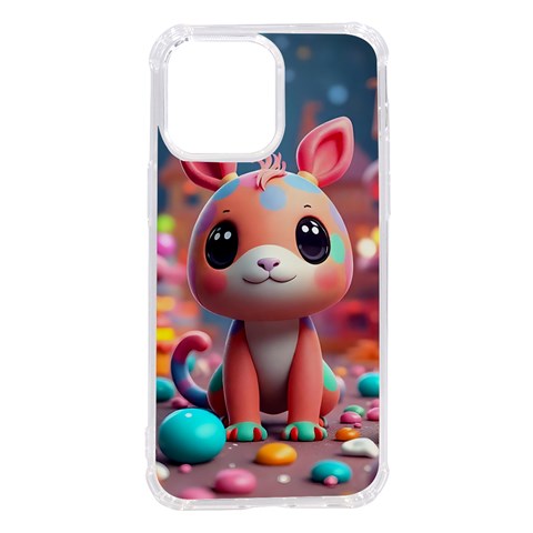 Cute creature iPhone 14 Pro Max TPU UV Print Case from ArtsNow.com Front