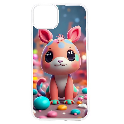 Cute creature iPhone 15 TPU UV Print Case from ArtsNow.com Front