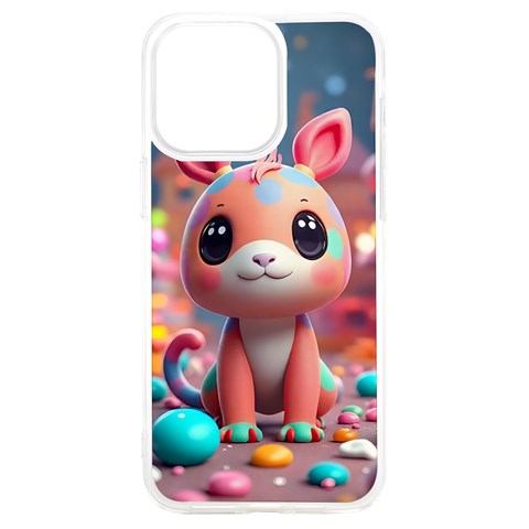 Cute creature iPhone 15 Plus TPU UV Print Case from ArtsNow.com Front