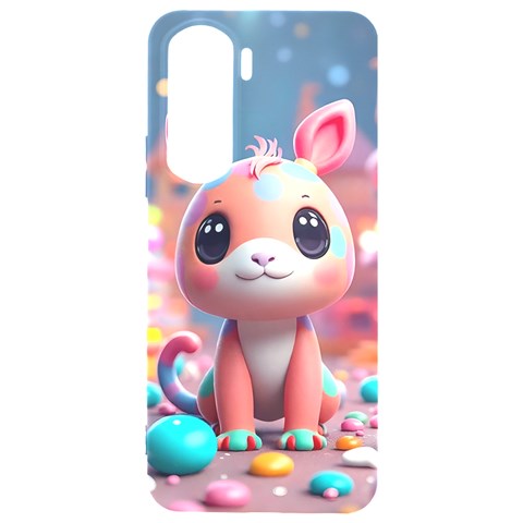 Cute creature Samsung Galaxy S24 Plus 6.7 Inch Black TPU UV Case from ArtsNow.com Front