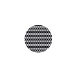 Black And White Circles Pattern 1  Mini Magnets