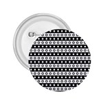 Black And White Circles Pattern 2.25  Buttons