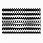 Black And White Circles Pattern Postcards 5  x 7  (Pkg of 10)