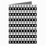 Black And White Circles Pattern Greeting Card