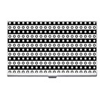 Black And White Circles Pattern Business Card Holder