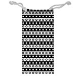 Black And White Circles Pattern Jewelry Bag