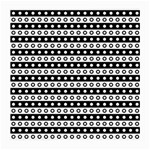 Black And White Circles Pattern Medium Glasses Cloth (2 Sides)