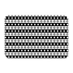 Black And White Circles Pattern Plate Mats