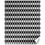 Black And White Circles Pattern Canvas 11  x 14 