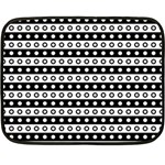 Black And White Circles Pattern Fleece Blanket (Mini)