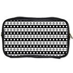 Black And White Circles Pattern Toiletries Bag (One Side)