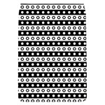 Black And White Circles Pattern Removable Flap Cover (S)