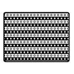 Black And White Circles Pattern Two Sides Fleece Blanket (Small)