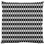 Black And White Circles Pattern Standard Premium Plush Fleece Cushion Case (Two Sides)